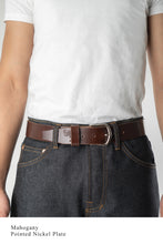Load image into Gallery viewer, Solid Brass Leather Belt