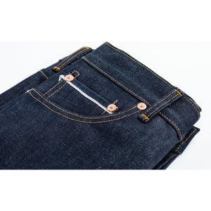 Boxer jeans without back buckle